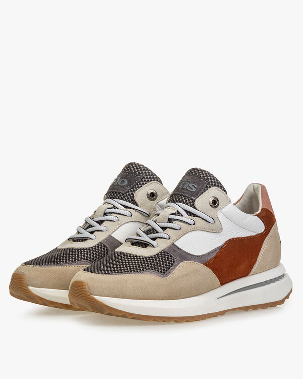 Sneaker Wildleder beige