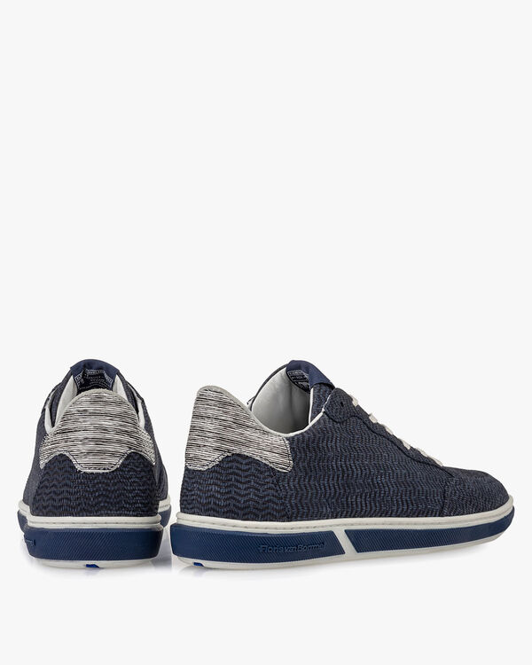 Sneaker nubuck leather blue