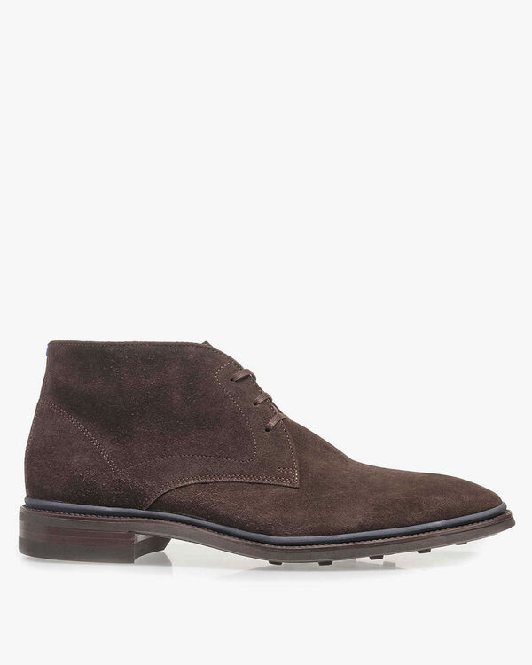 Schn&uuml;rstiefel Wildleder braun