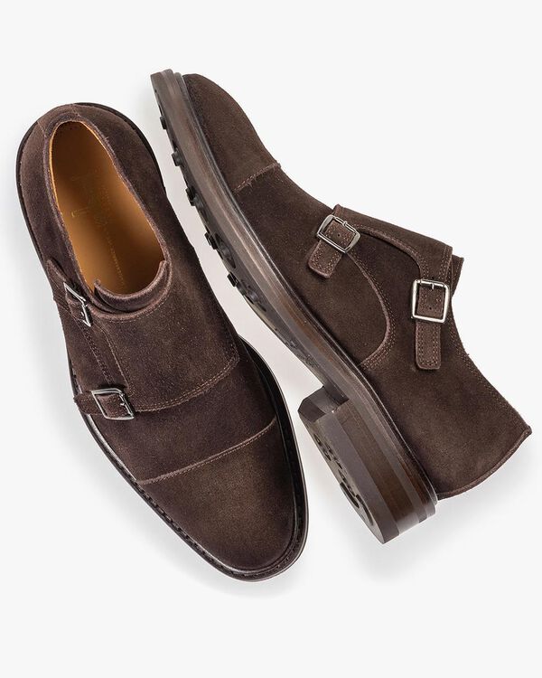 Brauner Wildleder Monk