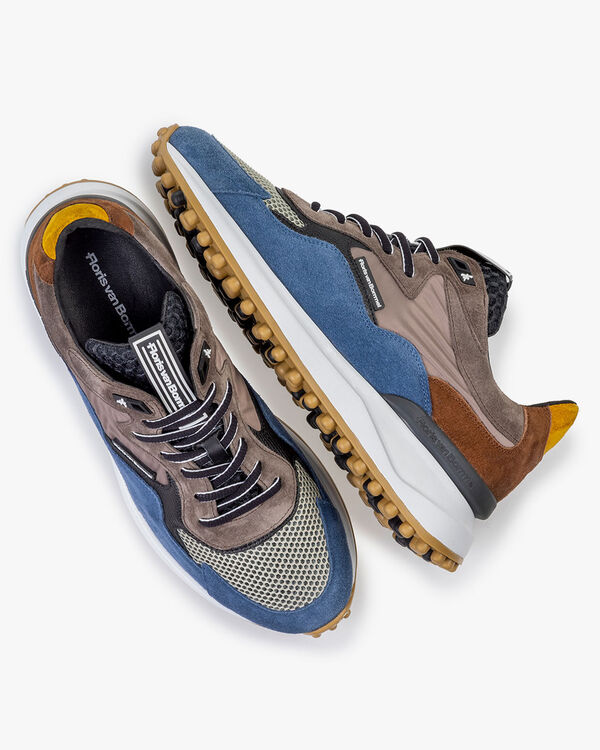 Noppi Sneaker Wildleder blau