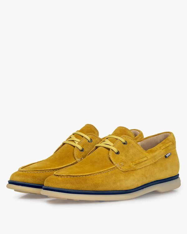 Bootsschuh Wildleder gelb