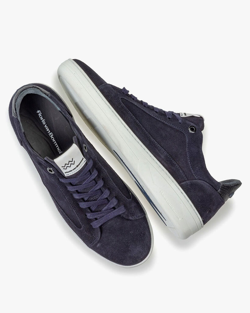 Wildleder-Sneaker blau
