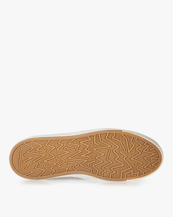 Sneaker craquel&eacute; leather pink