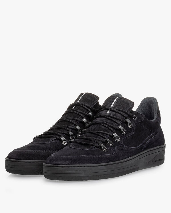 Sneaker Wildleder schwarz