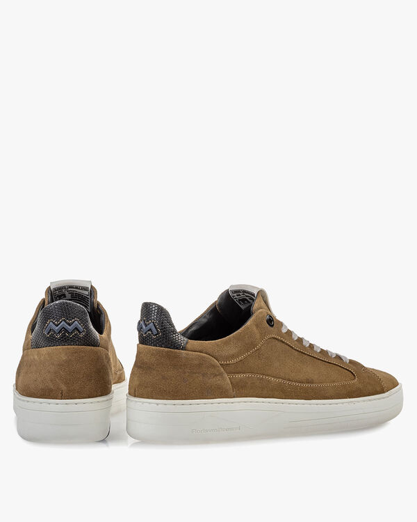 Wildleder-Sneaker beige