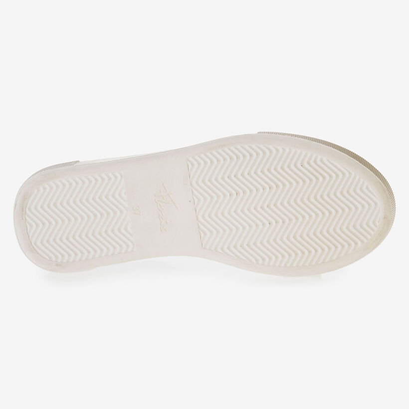 Wei&szlig;er Leder-Sneaker