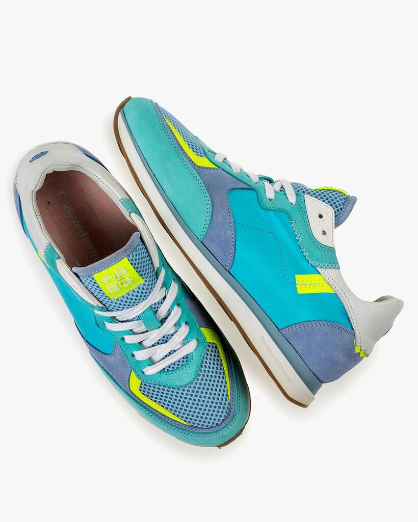Sneaker Nubukleder blau