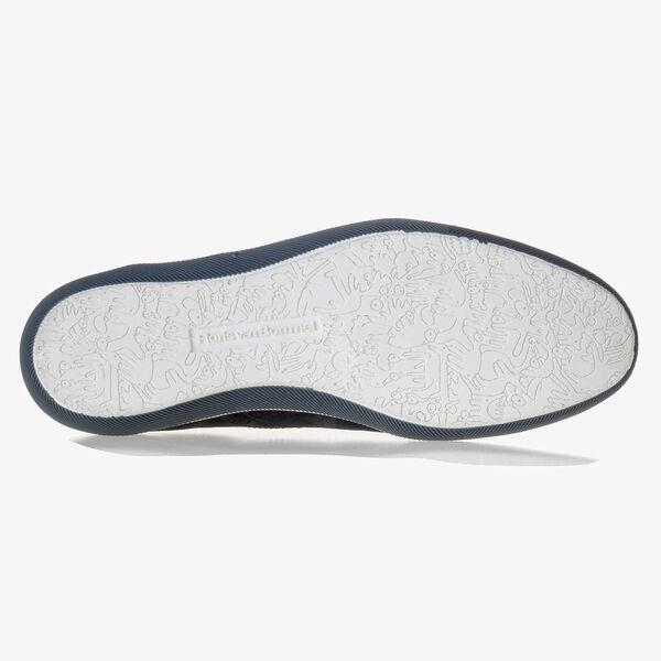 Dunkelblauer Wildleder Brogue-Schn&uuml;rschuh
