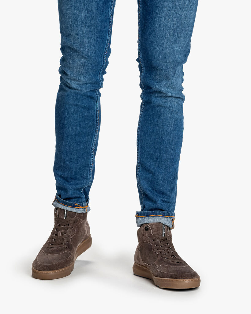 Sneaker Wildleder taupe