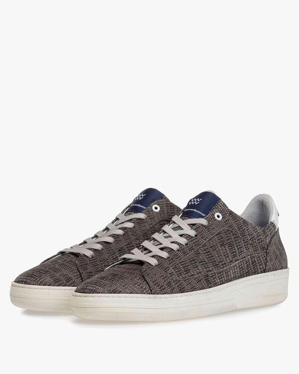 Sneaker mit Print taupe