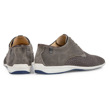 Lace shoe nubuck taupe
