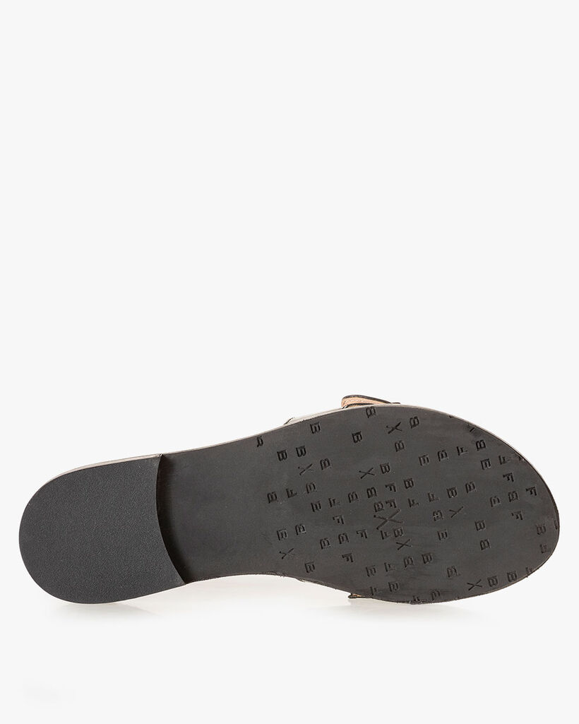 Slipper Kalbsleder schwarz