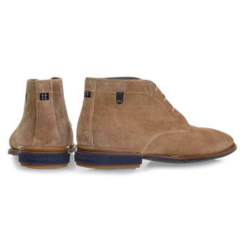 Stiefel Wildleder sandfarben