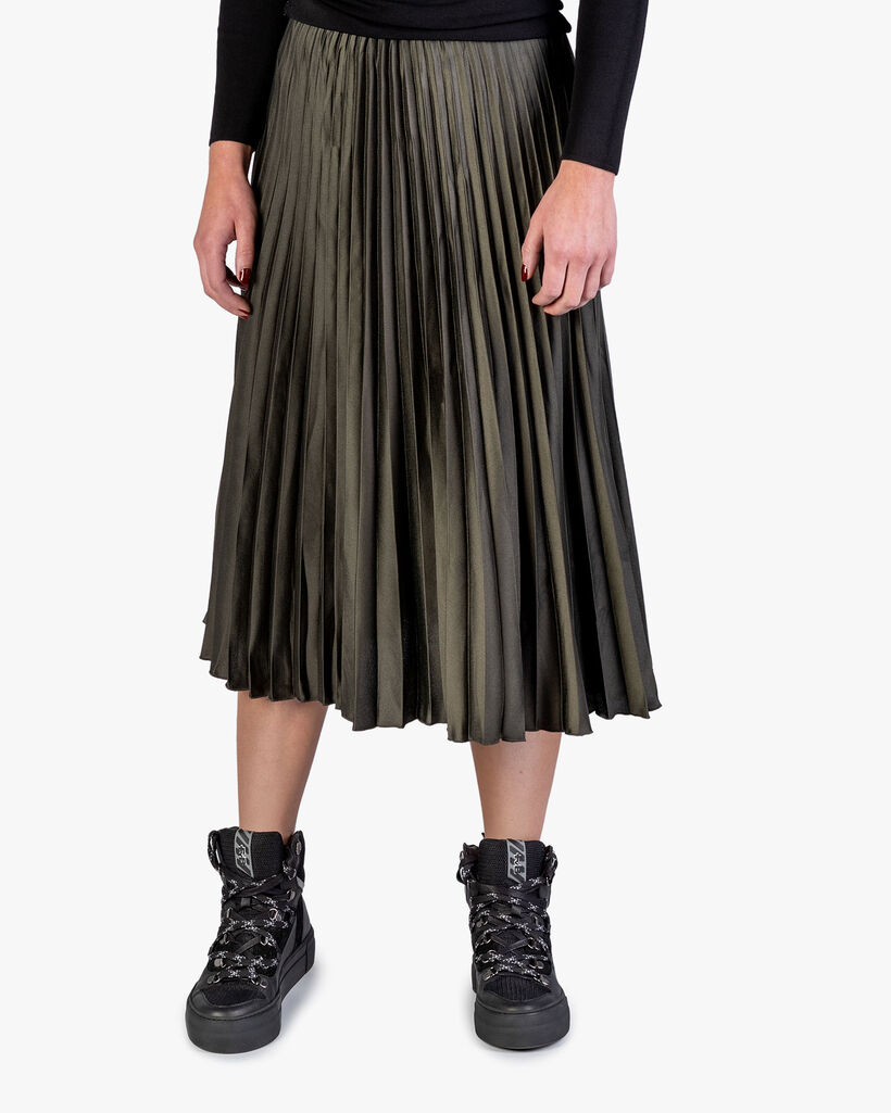Halbhoher Sneaker schwarz Leder