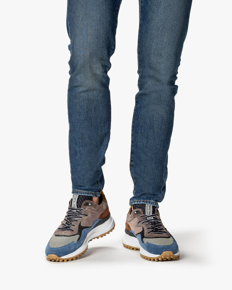 Noppi Sneaker Wildleder blau