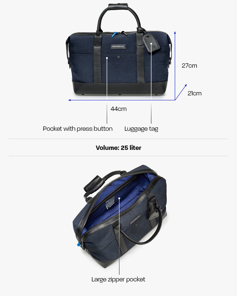 Overnight-Tasche Textil blau