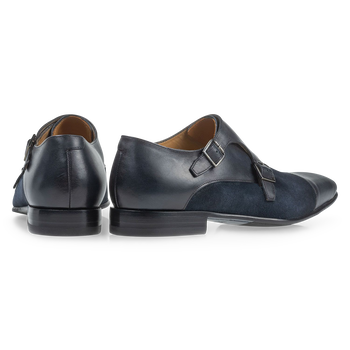 Doppel-Schnallenschuh dunkelblau