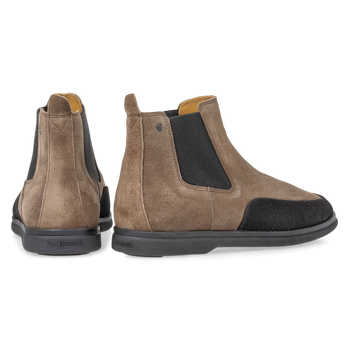 Wildleder Chelsea Boot taupefarben