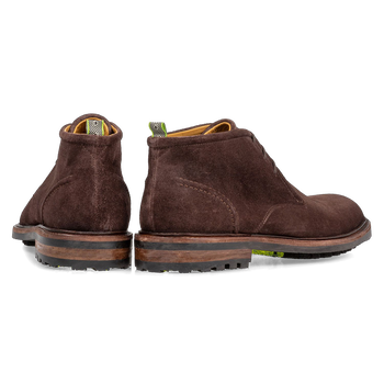 Schn&uuml;rstiefel Wildleder braun