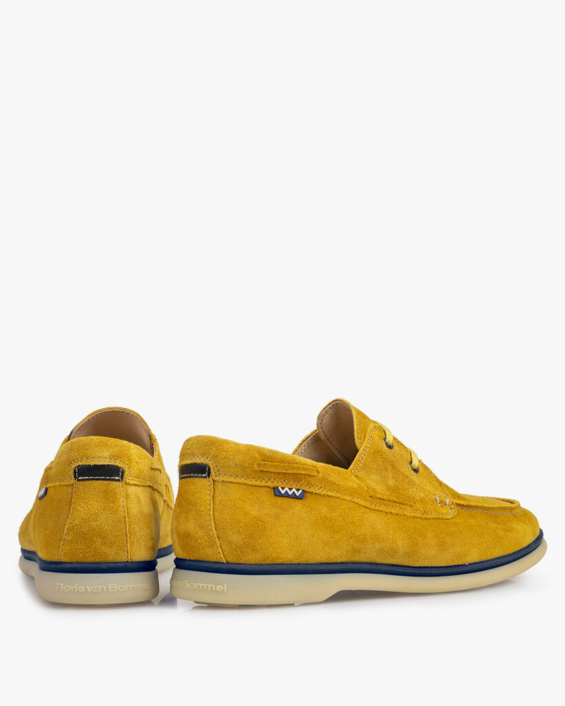 Bootsschuh Wildleder gelb