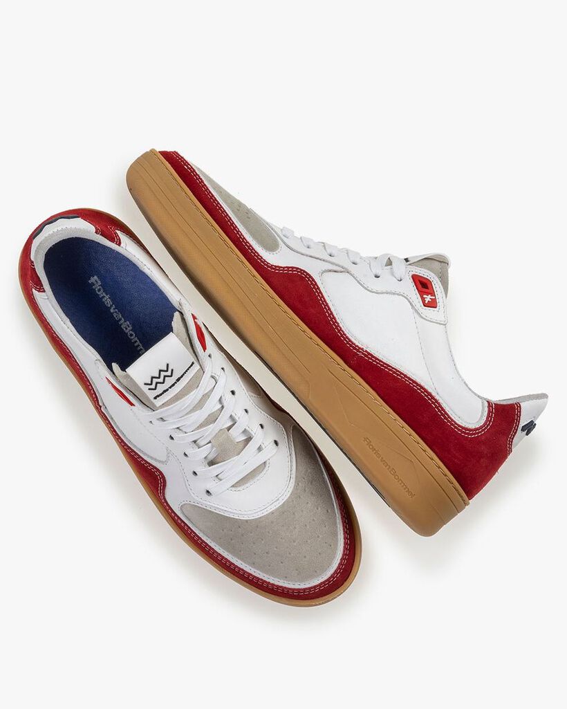 Sneaker Wildleder rot