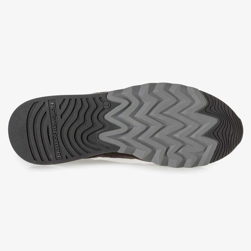 Anthrazit-brauner Wildleder-Sneaker
