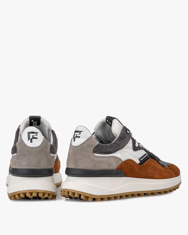 Noppi sneaker suede leather cognac