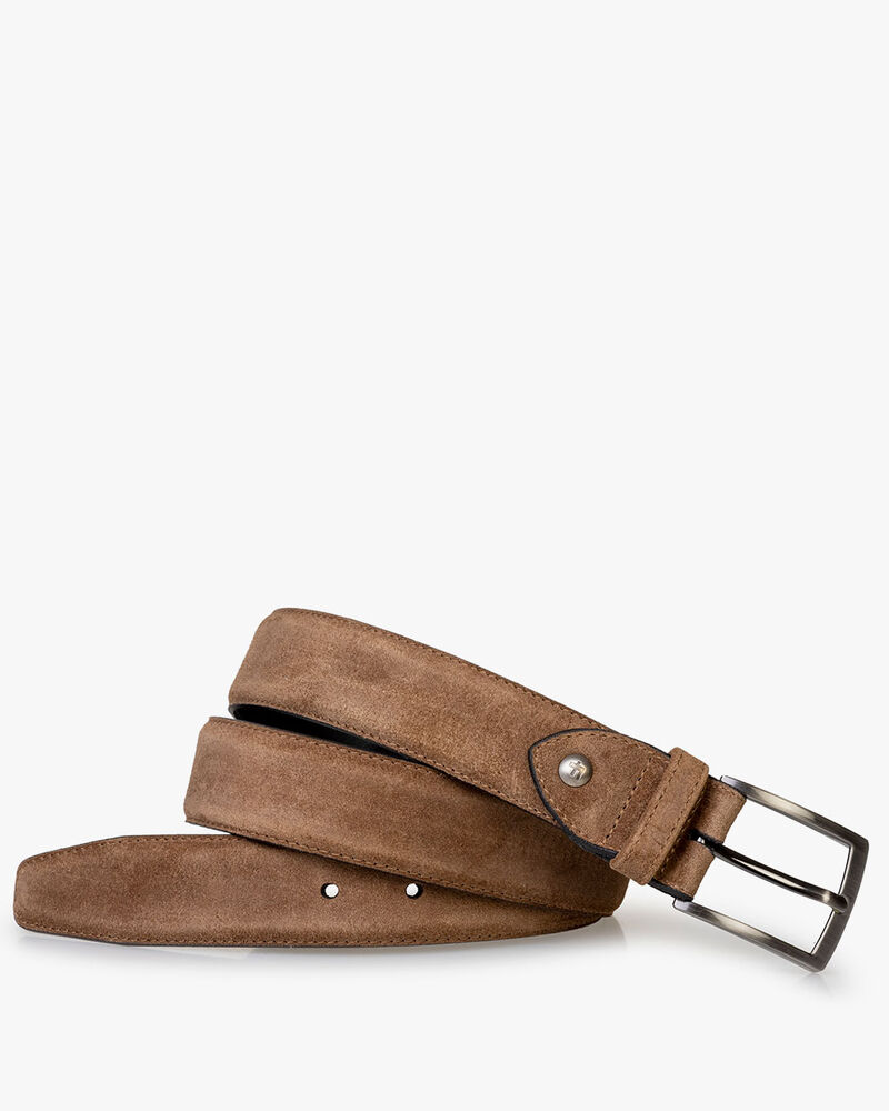 G&uuml;rtel Wildleder cognac