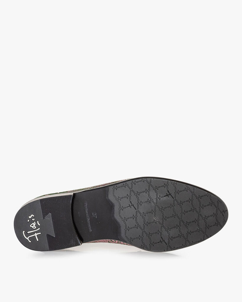 Loafer gr&uuml;n mit Print