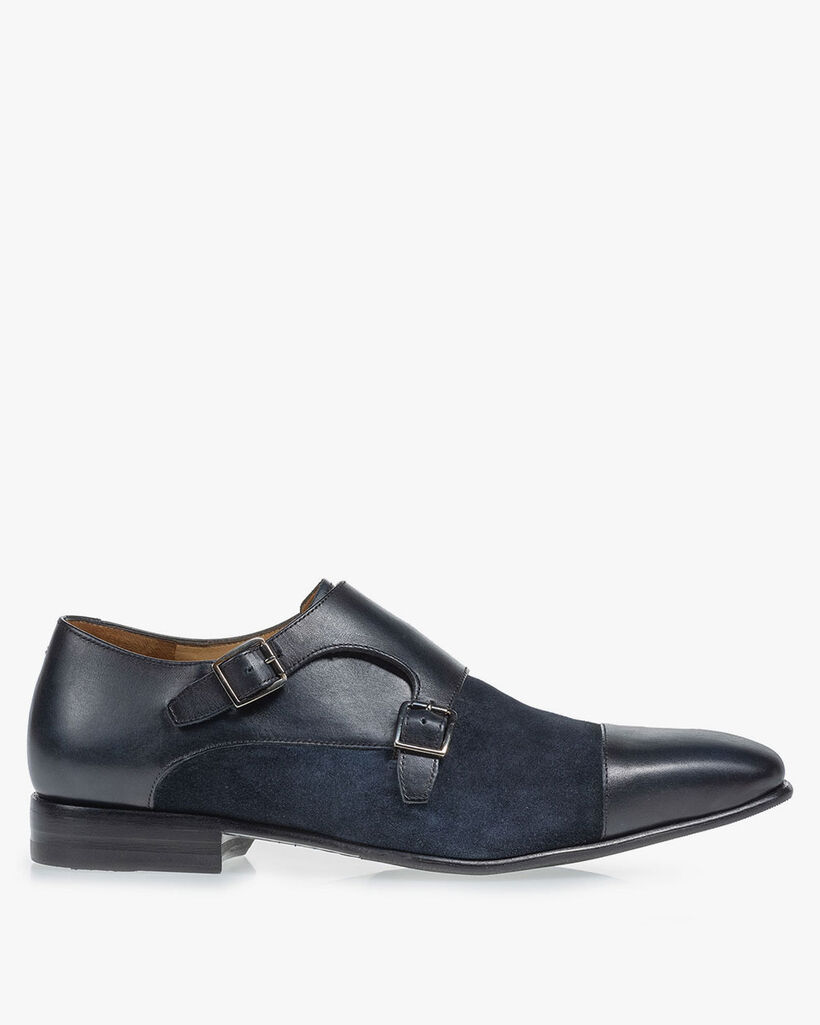 Doppel-Schnallenschuh dunkelblau