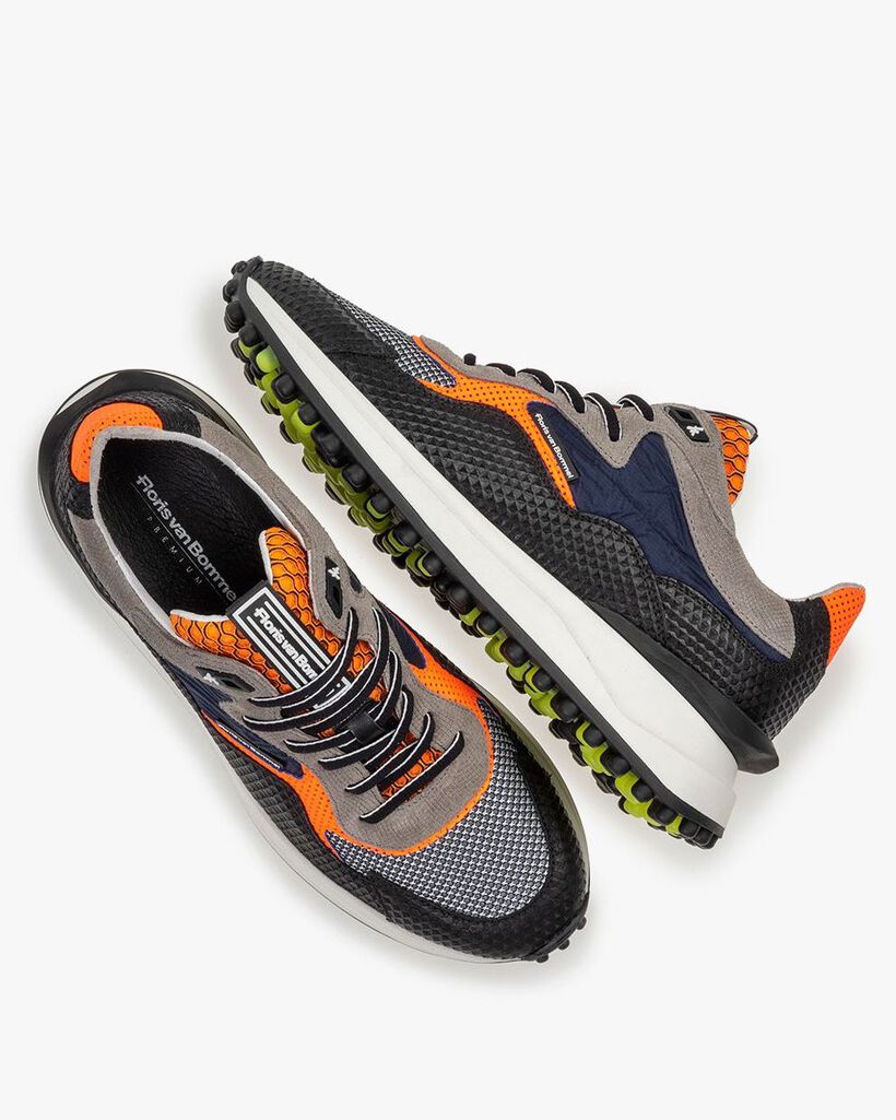 Noppi Sneaker Wildleder schwarz