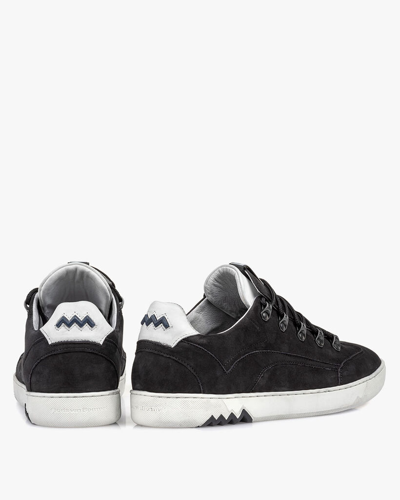 Hiking-Sneaker Nubukleder schwarz