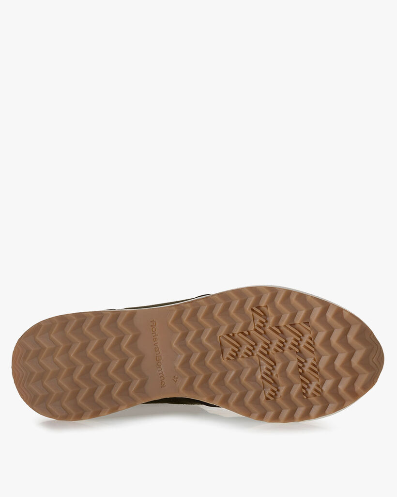 Sneaker Wildleder dunkelgr&uuml;n
