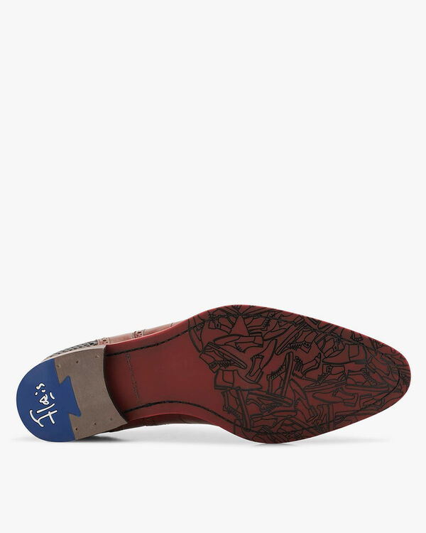 Schn&uuml;rschuh Kalbsleder cognac