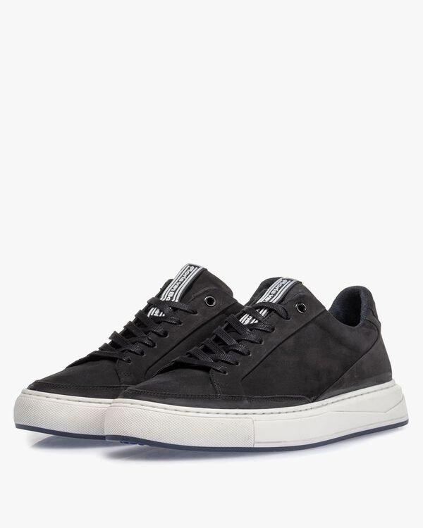 Sneaker Nubukleder schwarz