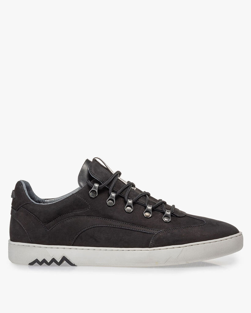Sneaker Nubuk schwarz
