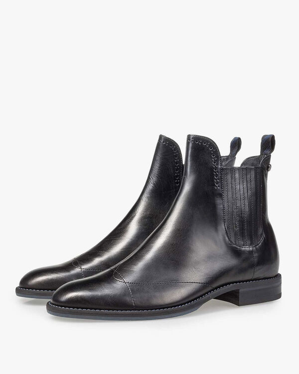 Schwarzer Chelsea Boot Kalbsleder