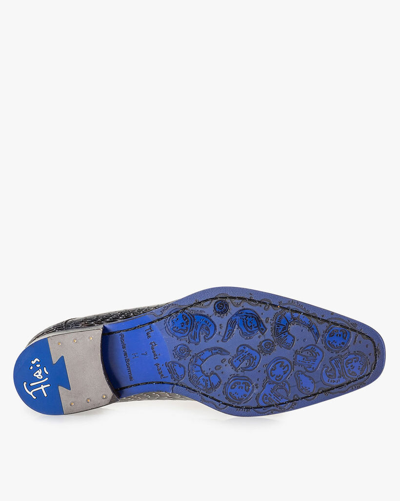 Lace shoe metallic bronze