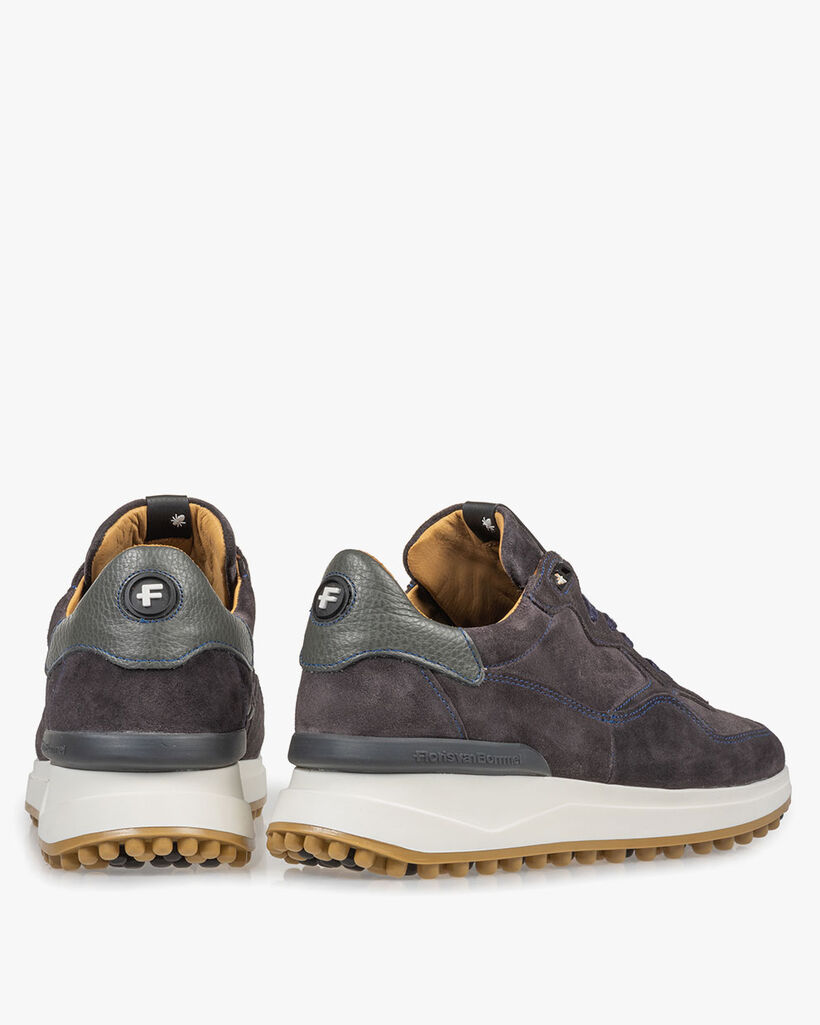 Dunkelgrauer Wildleder-Sneaker