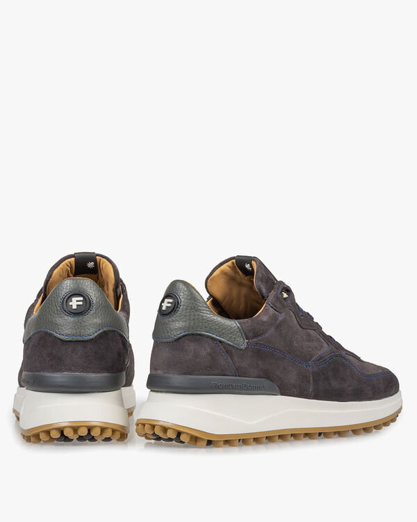Dunkelgrauer Wildleder-Sneaker