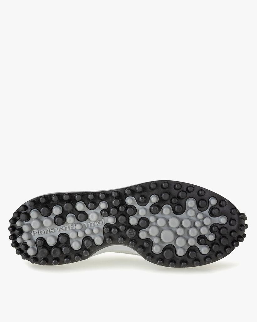 Noppi Leder mit Print wei&szlig;