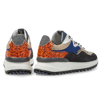 Schwarzer Nubukleder-Sneaker