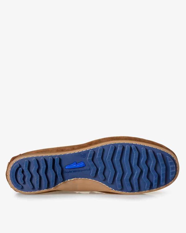 Mokassin Wildleder cognac