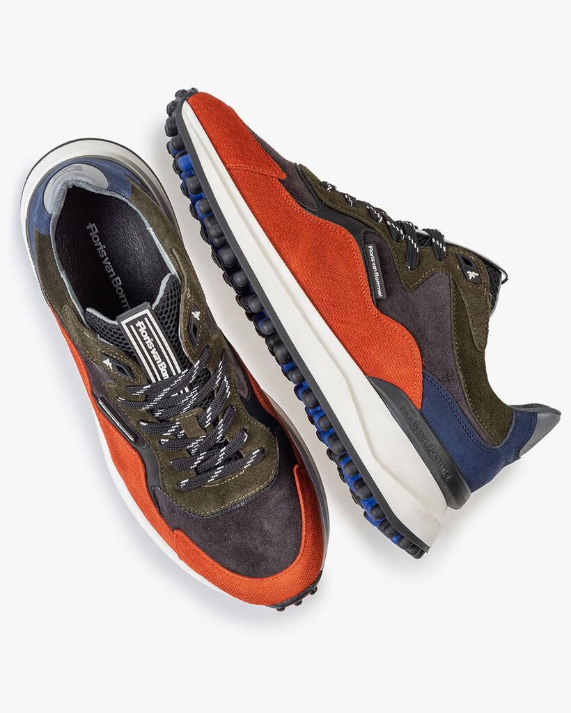 Noppi Sneaker dunkelblau-orange