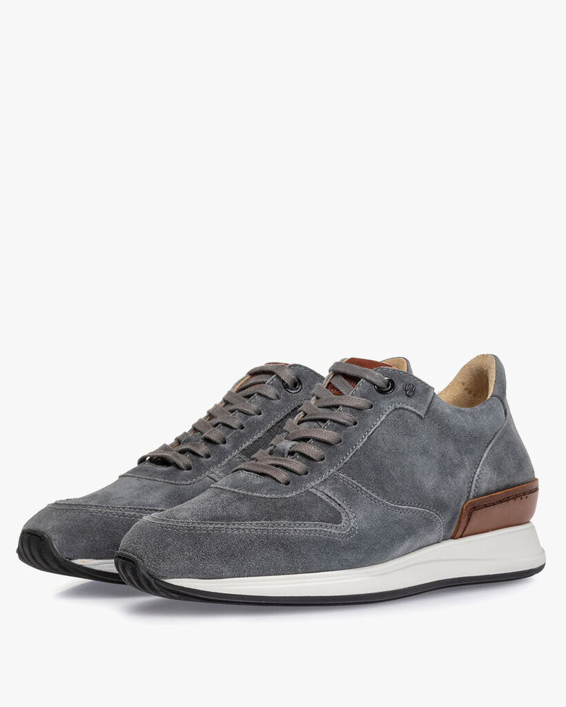 Sneaker grau Wildleder