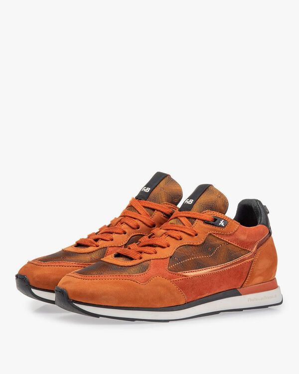 Sneaker Nubukleder rostbraun