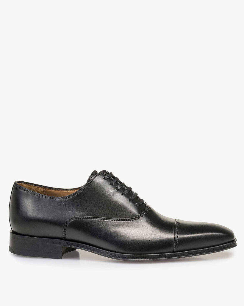 Schn&uuml;rschuh Kalbsleder schwarz