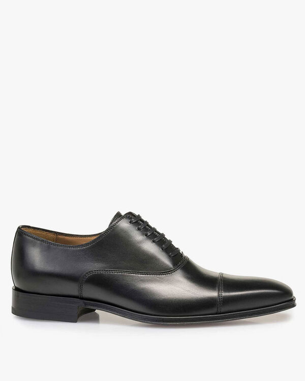 Schn&uuml;rschuh Kalbsleder schwarz