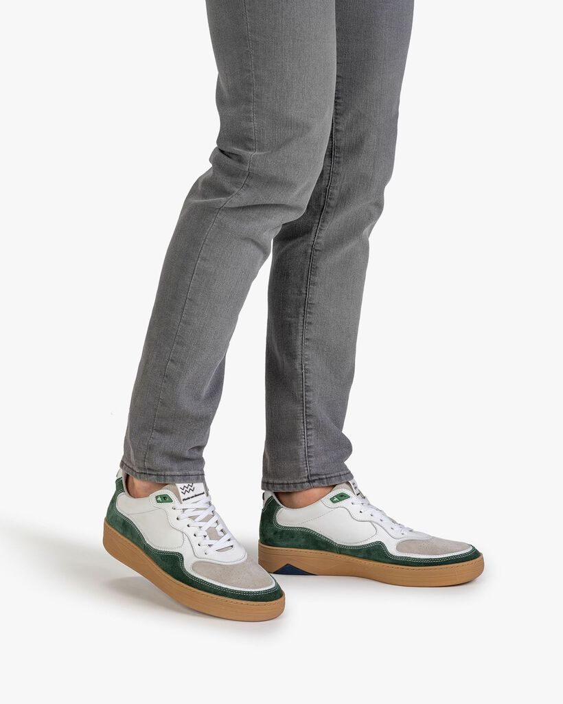 Sneaker Wildleder gr&uuml;n
